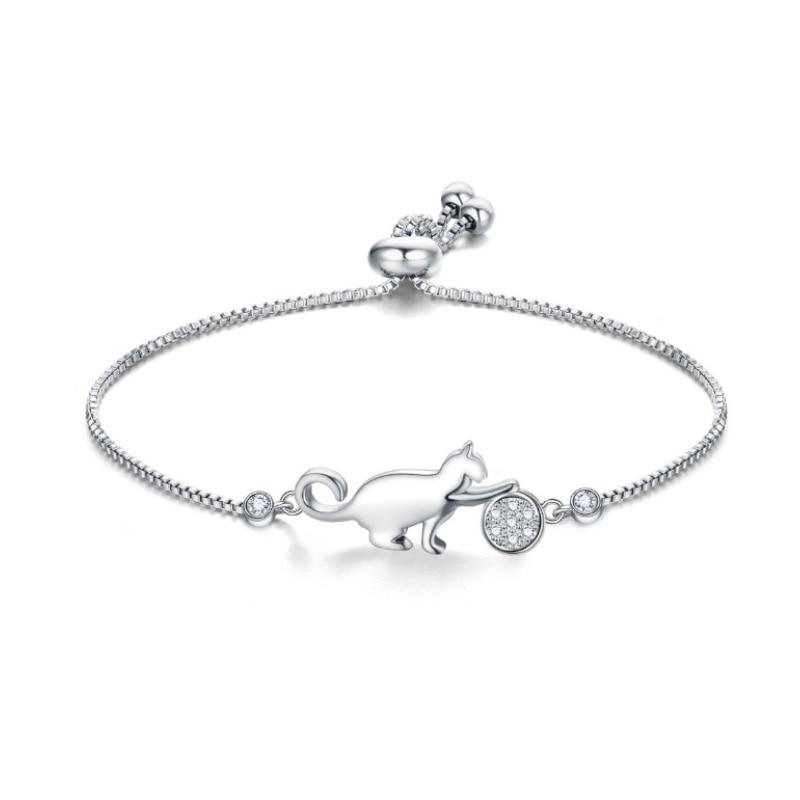 Kattenarmband Stijlvol Zwart Met Glimmer