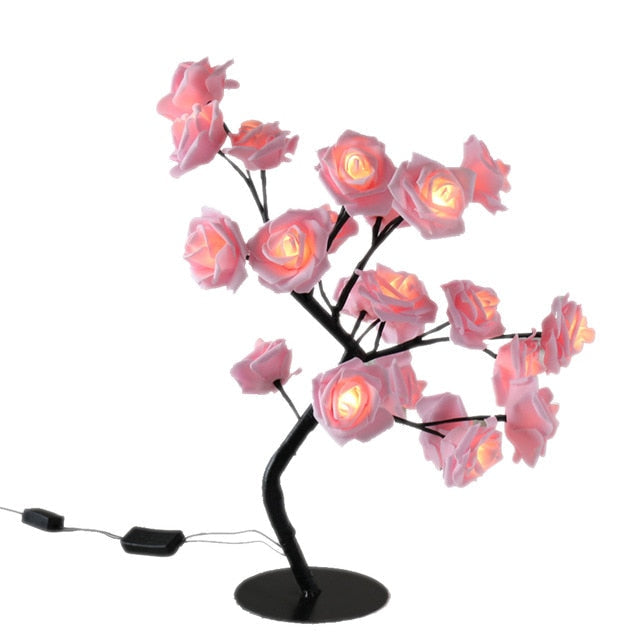 Rozen Kerstboom met LED Verlichting