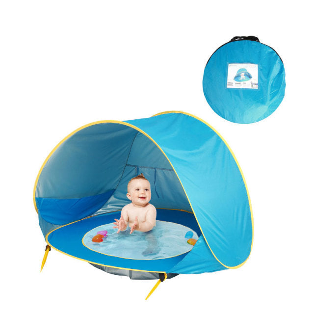 Babytent met UV-bescherming en Speelzwembad voor Buiten