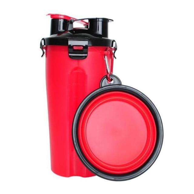Reiscup met Voerbak 2-in-1 voor Honden