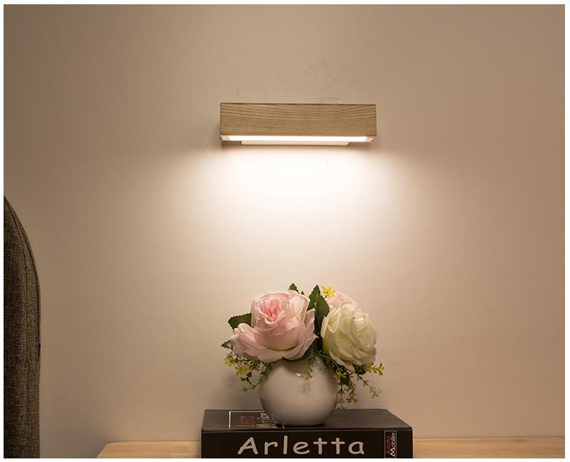 LED Wandlamp Houten Draaibaar Modern Design