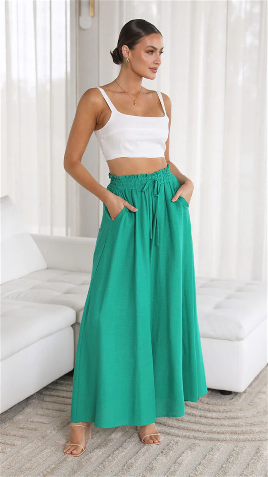 Damesbroek met Trekkoord Comfortabele Zomerkleding
