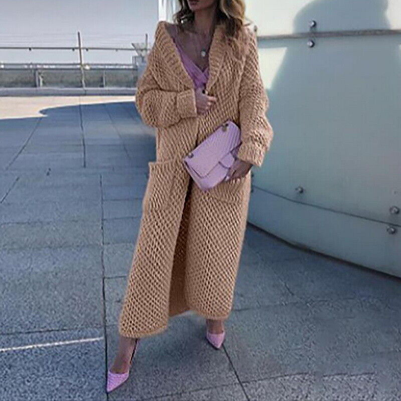 Dames Vest Lang Model Trui Sweater