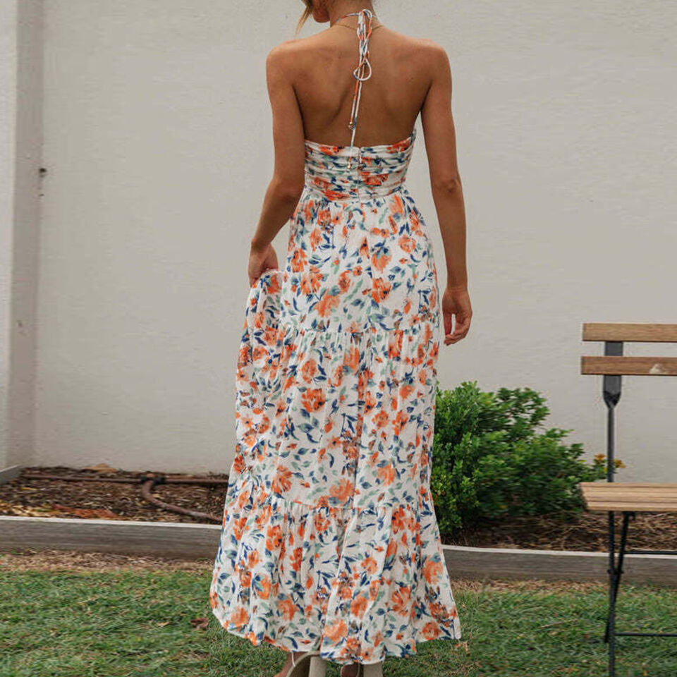 Bloemige Maxi Jurk voor Vrouwen Zomerjurk Lange Jurk