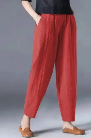 Vrouwen Broek Katoenen Bloomers Comfortabele Zomerbroek
