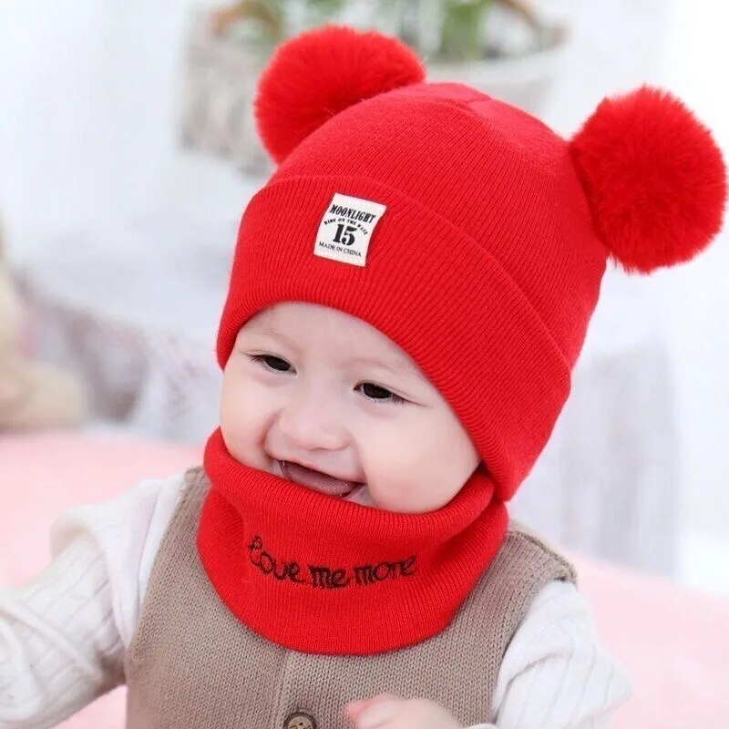 Kinder Muts Warm met Pompom Winter