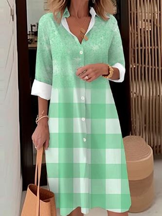 Overhemdjurk Elegante Vrouwelijke Stijl