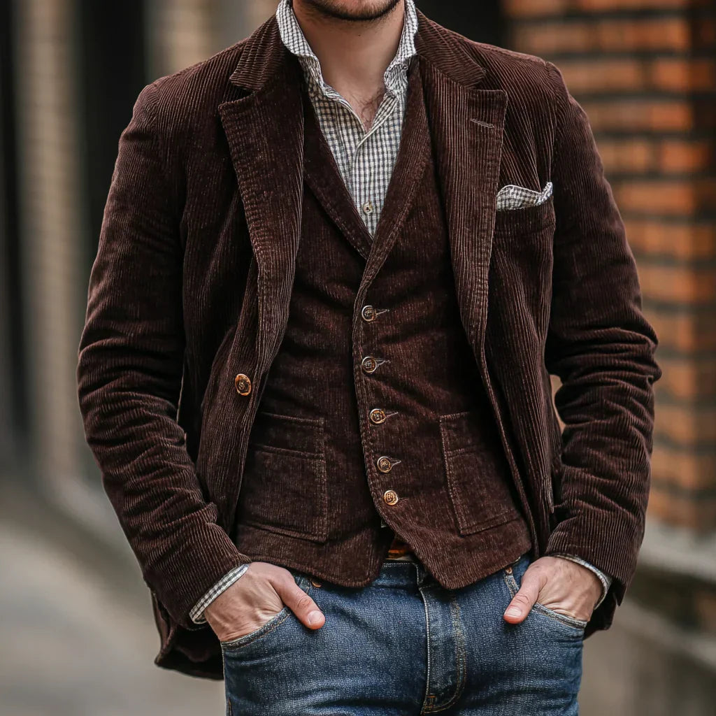 Herenset Jasje en Gilet - Victor