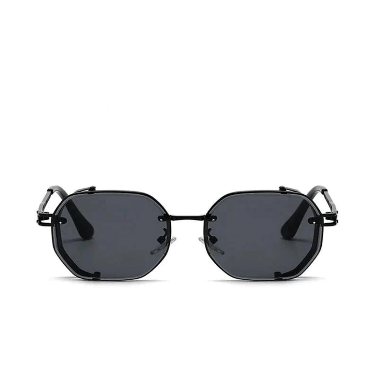 Heren Zonnebril Met Stijlvol Frame en UV Bescherming