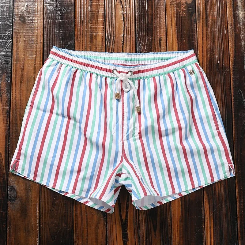 Herenshorts Gestreept Elastische Tailleband Casual Matteo