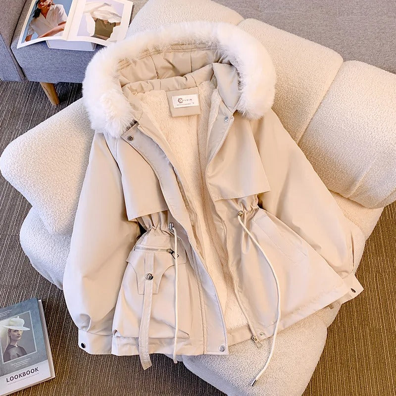 Jas met Capuchon Gevoerd Fleece Warm en Waterdicht