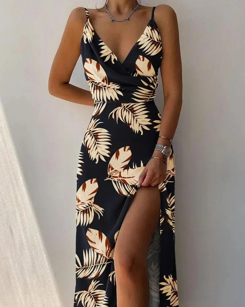 Vrouwelijke Lange Zomerjurk Elegante Avondjurk