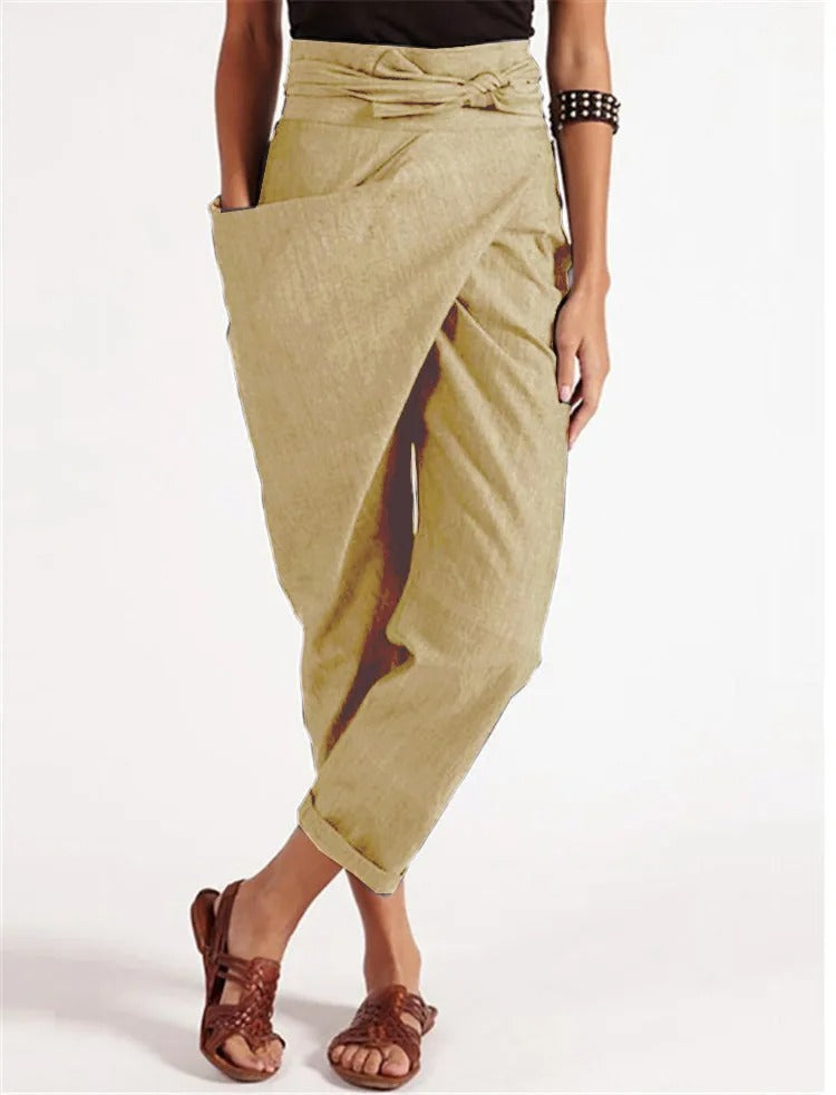 Asymmetrische Broek Casual Damesmode