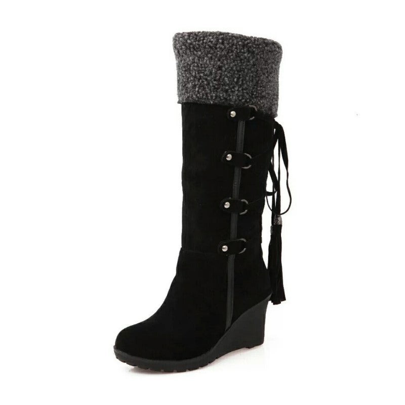 Dames Winterboots met Sleehak Warm en Stijlvol