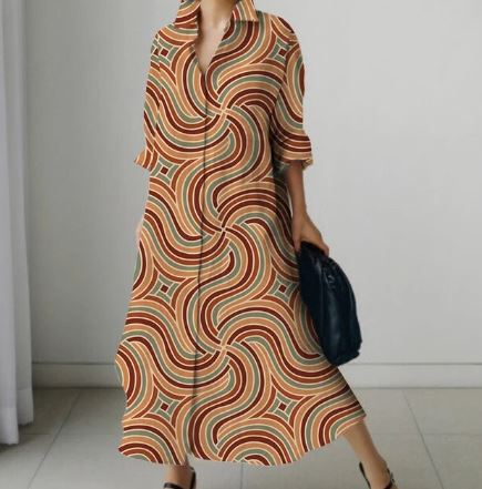 Overhemdjurk Dames Elegante Korte Mouw