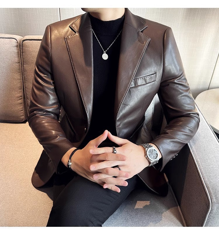 Leren Blazer Heren - Stijlvolle Leren Jas