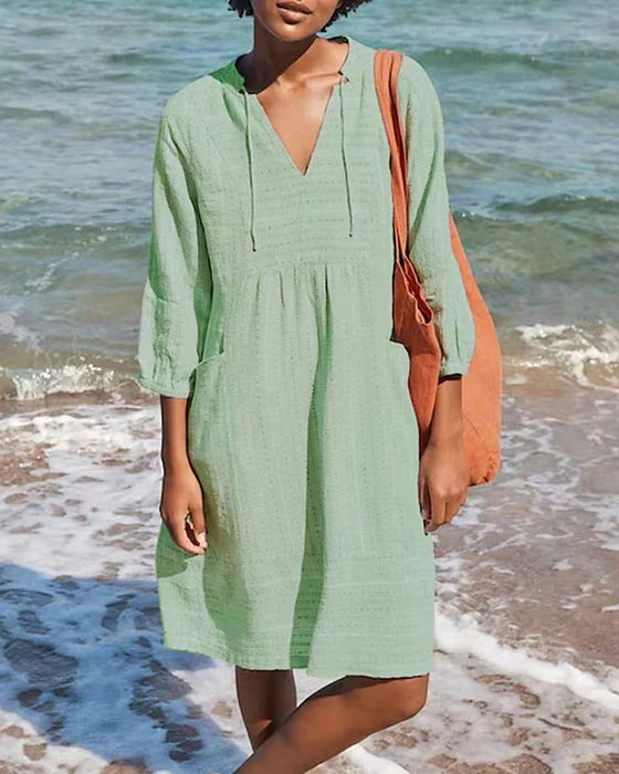 Vrouwelijke Zomerjurk Eliza Jurk Licht en Vrouwelijk