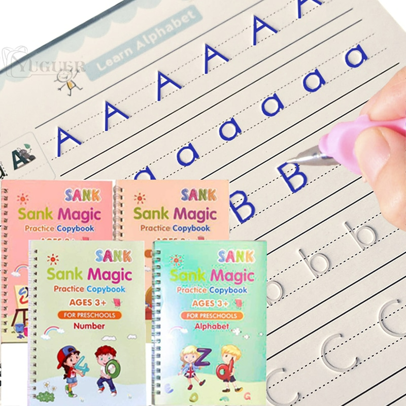 Schrijfoefenboek Herbruikbaar voor Kinderen