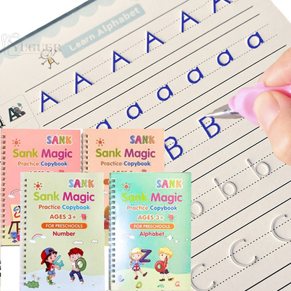 Schrijfoefenboek Herbruikbaar voor Kinderen