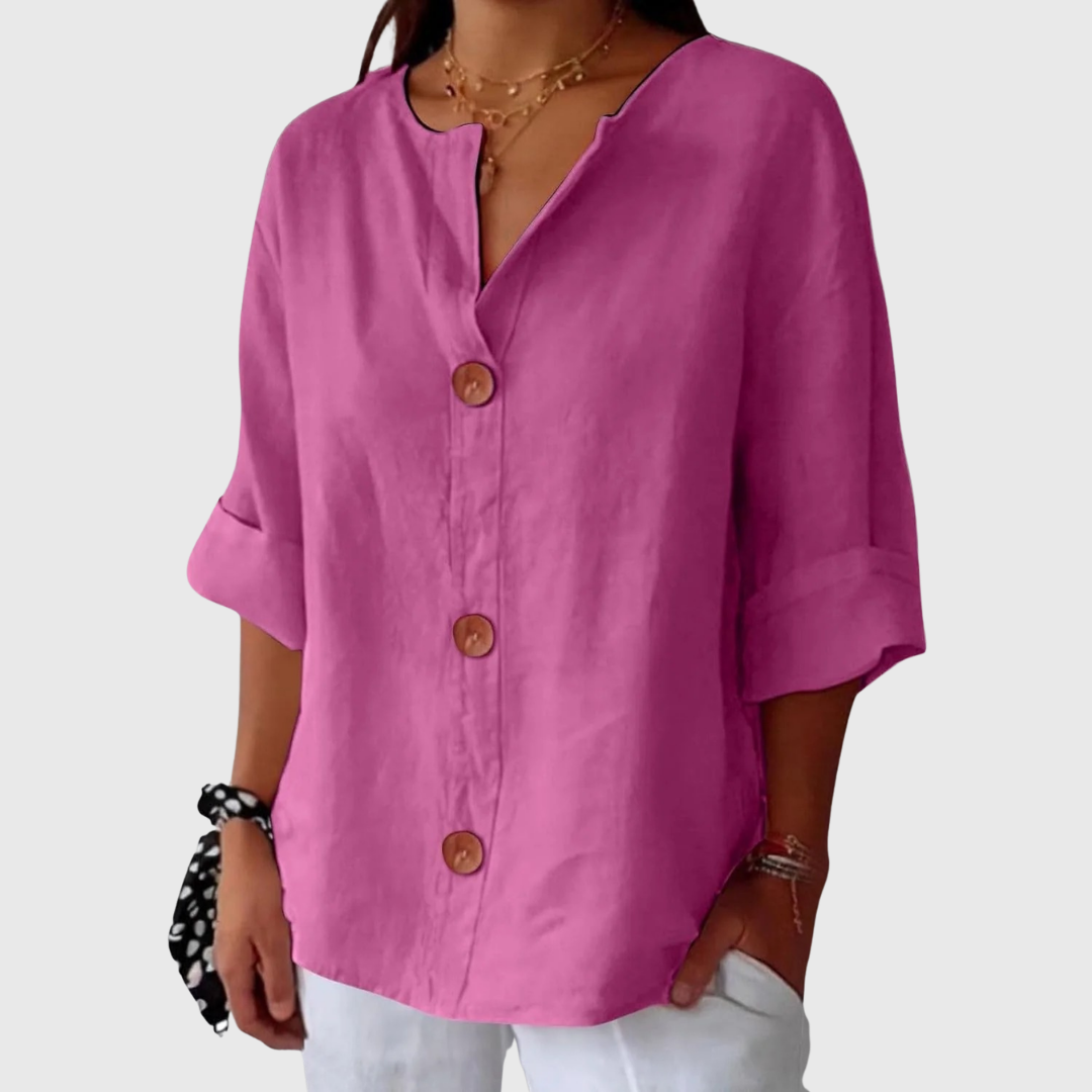 Dames Blouse Elegant Comfortabele Pasvorm