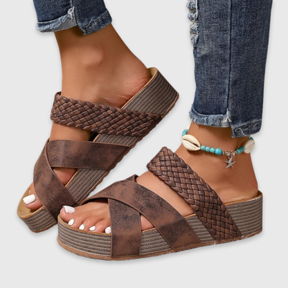 Dames Sandalen Gevlochten Stijl - Mode Vibes
