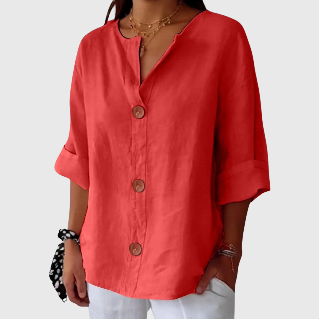 Dames Blouse Lichtgewicht Elegante Pasvorm