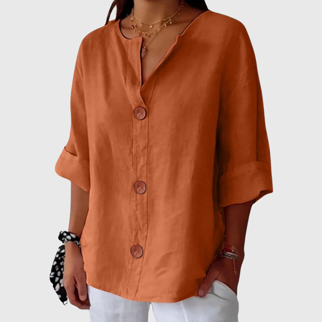 Dames Blouse Elegant Comfortabele Pasvorm