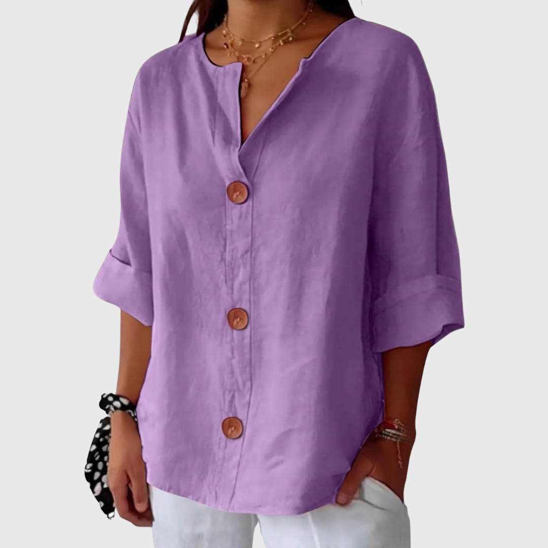 Dames Blouse Elegant Comfortabele Pasvorm