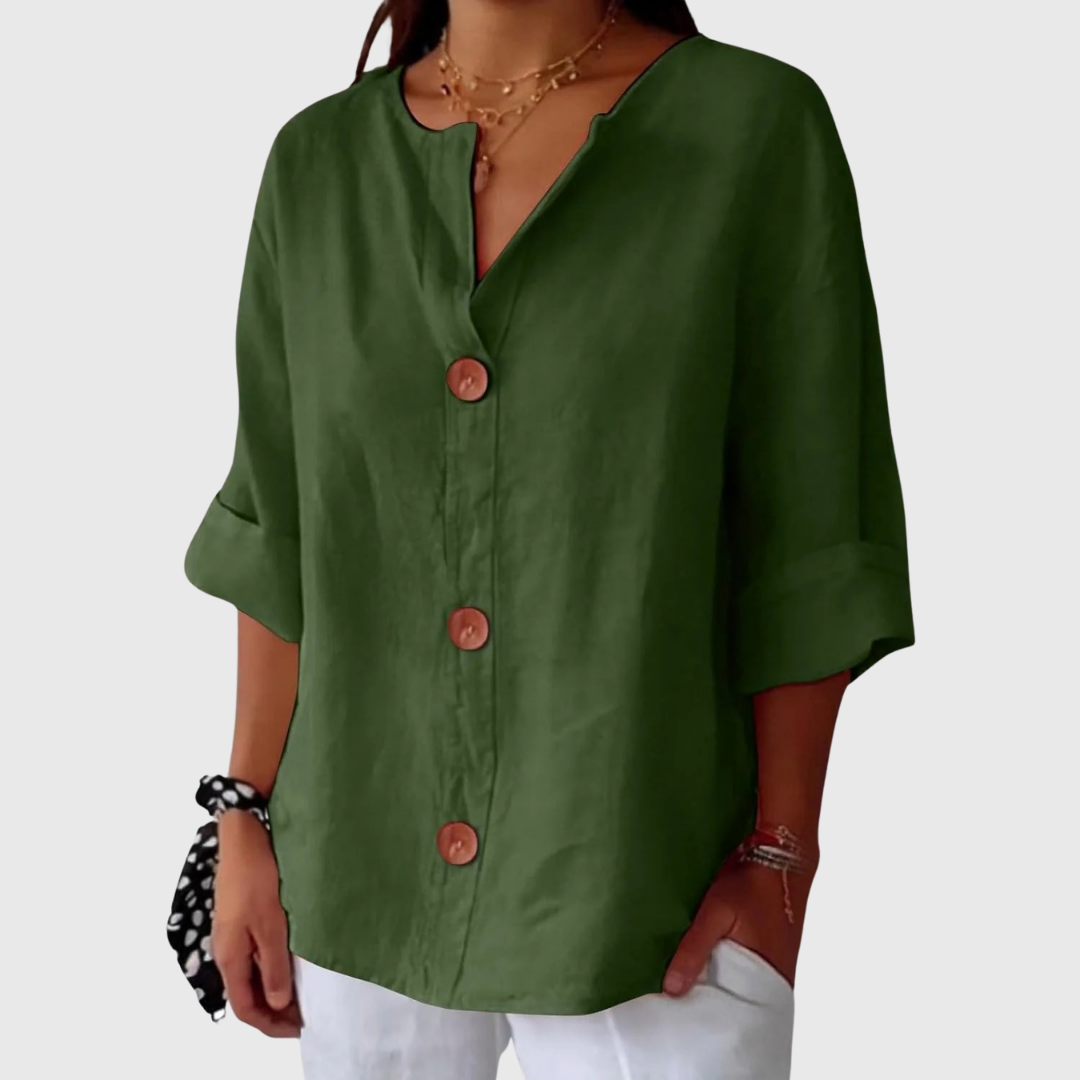 Dames Blouse Elegant Comfortabele Pasvorm