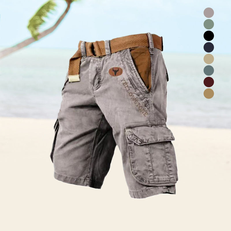 Heren Cargo Shorts Met Veel Zakken en Elastisch Materiaal - Mode Vibes