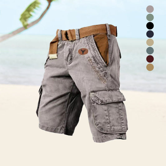 Heren Cargo Shorts Met Veel Zakken en Elastisch Materiaal - Mode Vibes