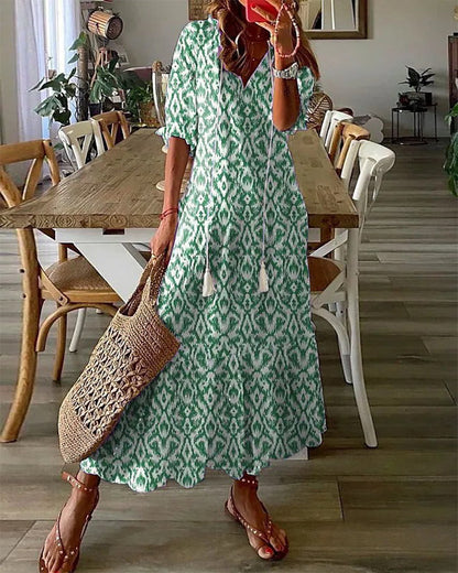Dames Boho Zomerjurk Losse Pasvorm