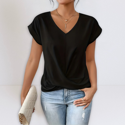 Dames Met Twistdetail En V-hals