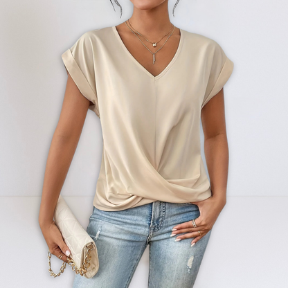Dames Met Twistdetail En V-hals