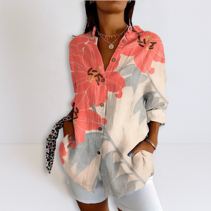 Dames Blouse Viscose Losse Pasvorm