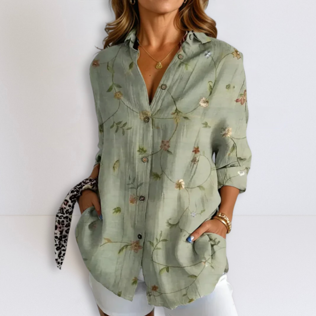 Dames Blouse Comfortabel Losvallend Gedrukt - Mode Vibes
