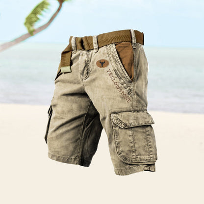 Heren Cargo Shorts Met Veel Zakken en Elastisch Materiaal