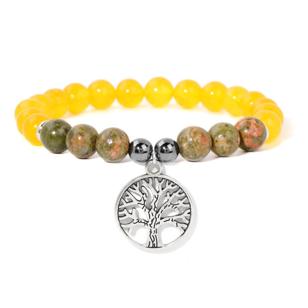 Natuurlijke Kristal Armband Levensboom Mila