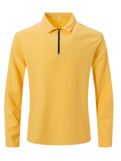 Lennox – Heren Wafelshirt met Lange Mouwen en V-Hals