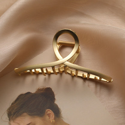 Dames Haarclip Goudkleurig Metaal Design Schakel
