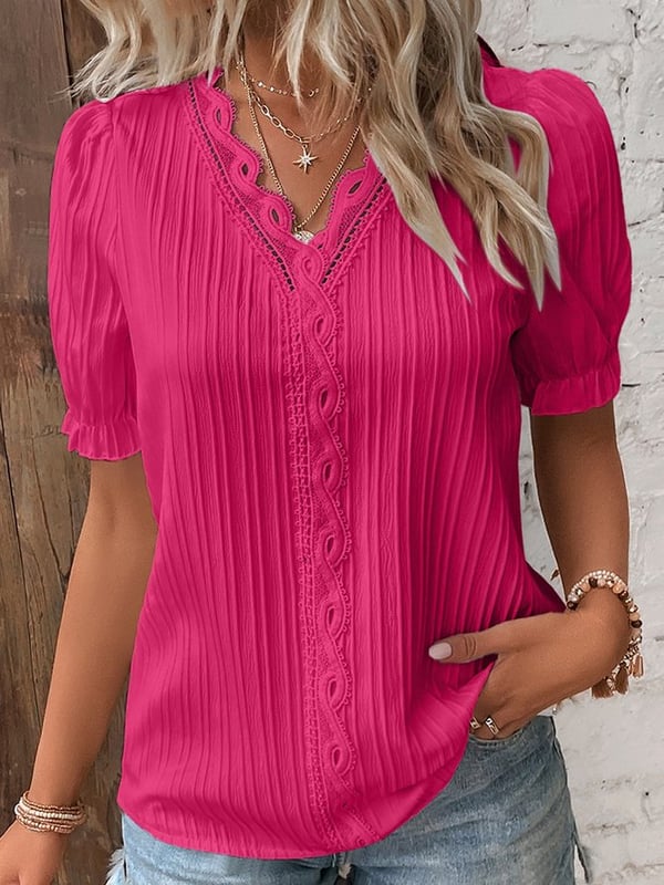 Clarisse Elegante Kanten Blouse voor Stijlvolle Dames