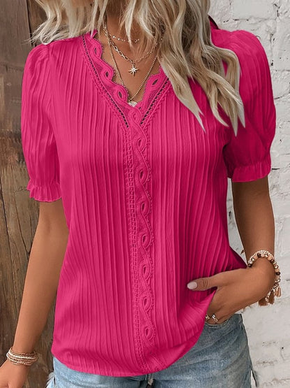 Clarisse Elegante Kanten Blouse voor Stijlvolle Dames