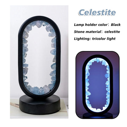Amethist Lamp Handgemaakt Uniek Design Purper Kleur