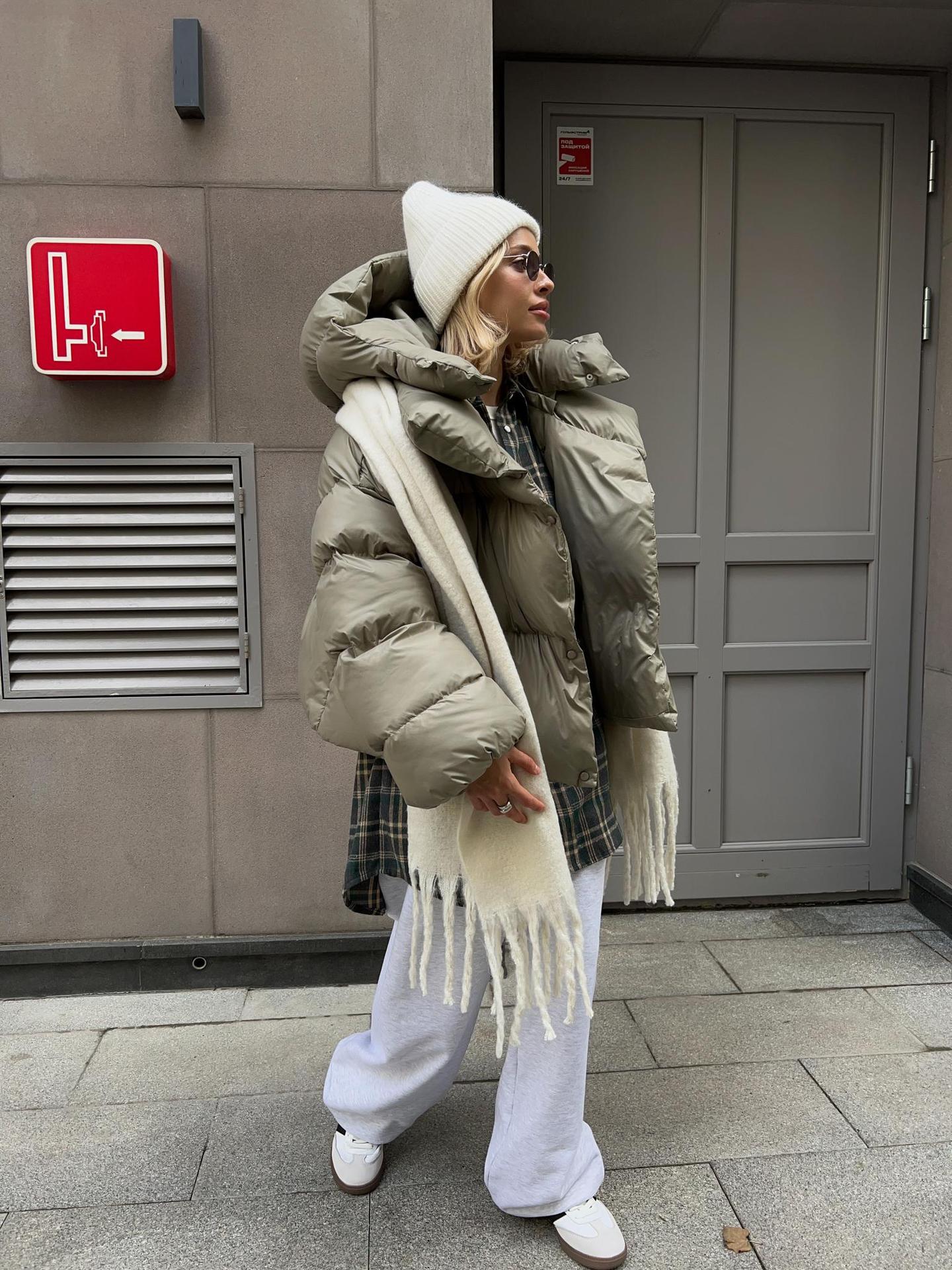 Dames Puffer Jas Kort Moderne Stijl