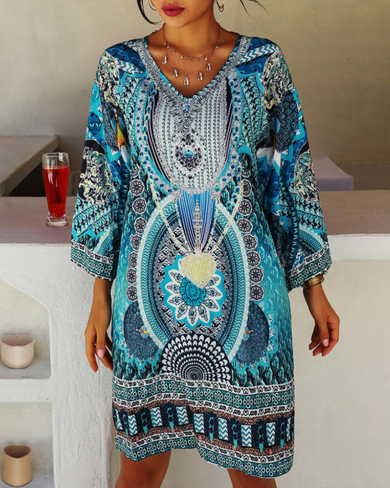 Zomerjurk Boho Stijl Losse Vrouwenjurk