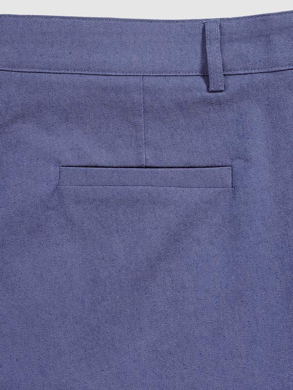 Chino Broek Mannen Slim Fit Donkerblauw Modieus