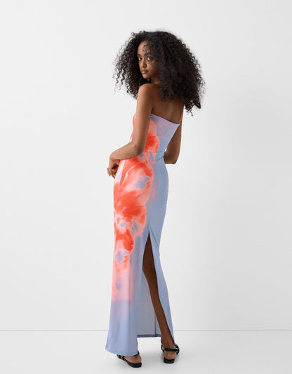 Strapless Maxi Jurk Zomerse Alina Jurk voor Vrouw - Mode Vibes