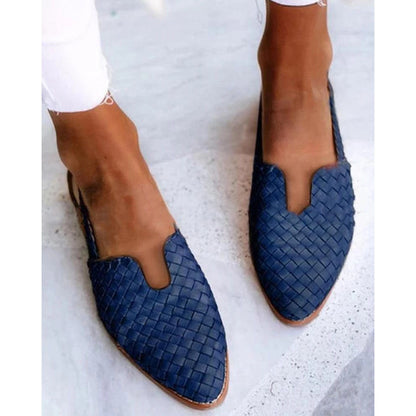 Dames Instappers Gevlochten Zomerpumps Elyssa