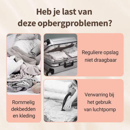 Vacuum Opbergzakken Compressie voor Kleding en Beddengoed