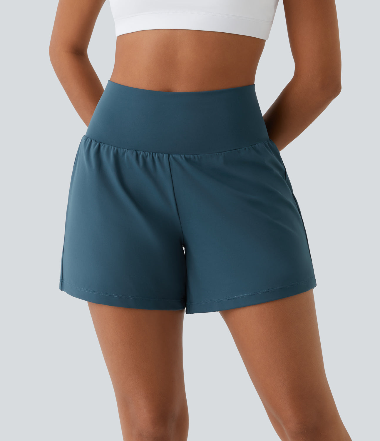 Dames Fitnessshorts High Waist Ademend Sneldrogend – Mirabella